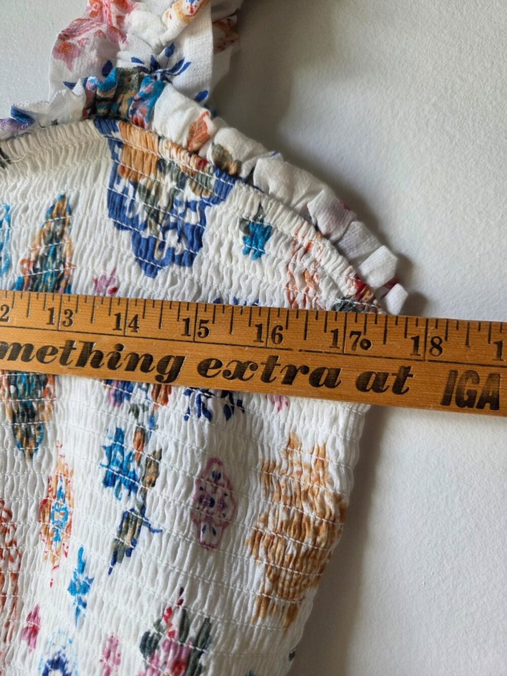 NWOT BLU PEPPER SUMMER PRINTED SMOCKED MAXI DRESS SIZE M - Picture 14 of 15